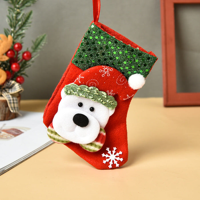 Wholesale Christmas cloth socks pendant JDC-SK-GL003 港恋 G 15.5*9.5*12cm Wholesale Jewelry JoyasDeChina Joyas De China