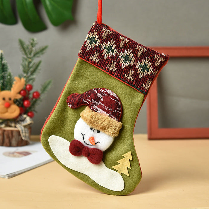 Wholesale Christmas cloth socks pendant JDC-SK-GL003 港恋 H 21*12*15cm Wholesale Jewelry JoyasDeChina Joyas De China