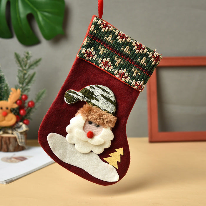 Wholesale Christmas cloth socks pendant JDC-SK-GL003 港恋 I 21*12*15cm Wholesale Jewelry JoyasDeChina Joyas De China