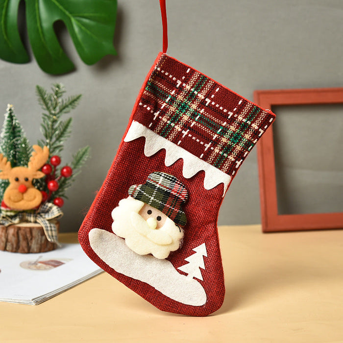 Wholesale Christmas cloth socks pendant JDC-SK-GL003 港恋 K 34*18*22cm Wholesale Jewelry JoyasDeChina Joyas De China