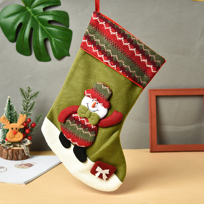 Wholesale Christmas cloth socks pendant JDC-SK-GL003 港恋 O 33*18*23cm Wholesale Jewelry JoyasDeChina Joyas De China