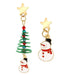 Wholesale Christmas Color Alloy Earrings JDC-ES-F537 Earrings JoyasDeChina 5502501 Wholesale Jewelry JoyasDeChina Joyas De China