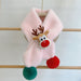 Wholesale christmas colored wool scarf JDC-SC-LH002 scarf 旅禾 pink Wholesale Jewelry JoyasDeChina Joyas De China