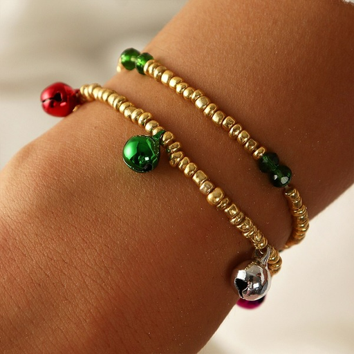 Wholesale christmas colorful CCB round bead bracelet JDC-BT-NZ011 Bracelet JoyasDeChina Wholesale Jewelry JoyasDeChina Joyas De China