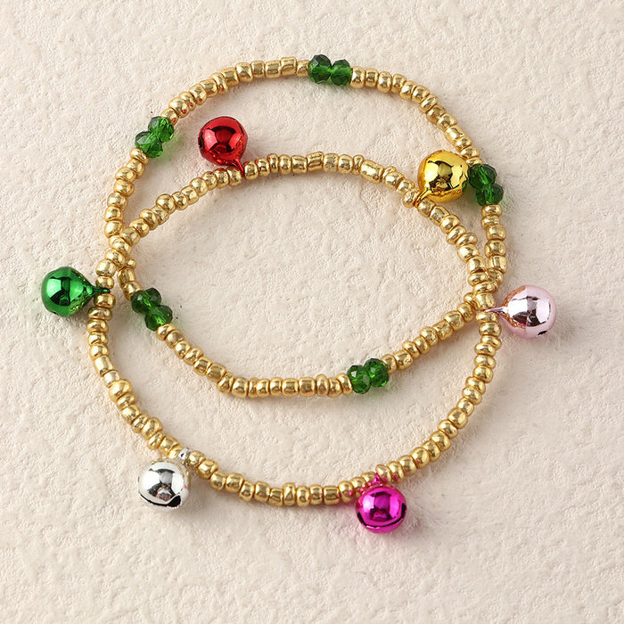 Wholesale christmas colorful CCB round bead bracelet JDC-BT-NZ011 Bracelet JoyasDeChina BZ1485taozhuang Wholesale Jewelry JoyasDeChina Joyas De China