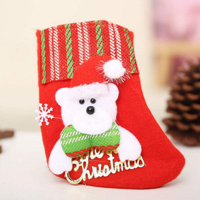 Wholesale Christmas Decoration Cloth Socks Pendant JDC-SK-FA002 韵发 H Wholesale Jewelry JoyasDeChina Joyas De China