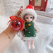 Wholesale Christmas doll key chain JDC-KC-LX025 Keychains 恋希 grey+ Red Austin Wholesale Jewelry JoyasDeChina Joyas De China