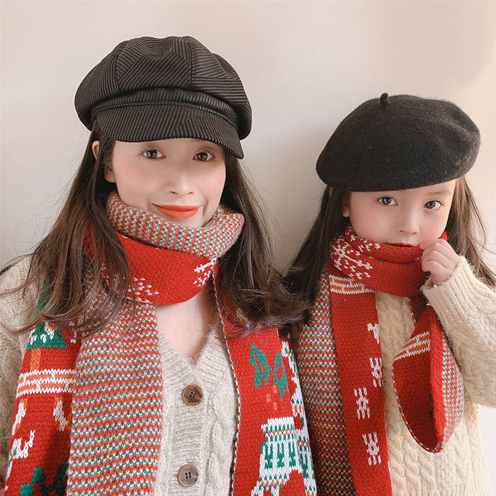 Wholesale Christmas elk wool scarf JDC-SC-LH001 scarf 旅禾 Adult Wholesale Jewelry JoyasDeChina Joyas De China