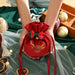 Wholesale Christmas Eve Velvet Bag Cloth Gift Box JDC-JP-HuaJ001 Jewelry packaging 花涧 Wine red bell 12cmx15cm Wholesale Jewelry JoyasDeChina Joyas De China