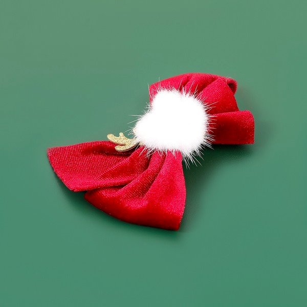 Wholesale Christmas Flannel Alloy Hair Clips JDC-HC-JL062 Hair Clips 氿乐 Wholesale Jewelry JoyasDeChina Joyas De China