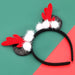 Wholesale christmas flannel antlers black alloy headband JDC-HD-JL051 Headband 氿乐 Wholesale Jewelry JoyasDeChina Joyas De China