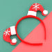 Wholesale Christmas Flannel Red Hat Alloy Headband JDC-HD-JL054 Headband 氿乐 Wholesale Jewelry JoyasDeChina Joyas De China