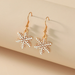 Wholesale Christmas hollow Snowflake Earrings JDC-ES-KQ099 Earrings JoyasDeChina Wholesale Jewelry JoyasDeChina Joyas De China