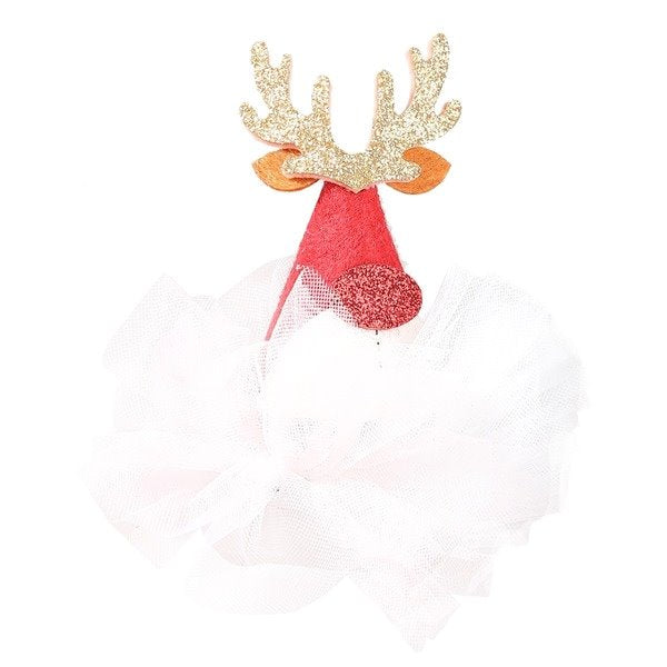 Wholesale Christmas Lace Flannel Antler Hat Alloy Hair Clips JDC-HC-JL040 Hair Clips 氿乐 Wholesale Jewelry JoyasDeChina Joyas De China
