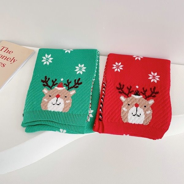Wholesale Christmas lovely bear wool children scarf JDC-SC-LH009 scarf 旅禾 Wholesale Jewelry JoyasDeChina Joyas De China