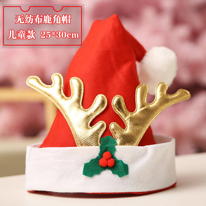 Wholesale Christmas Red Cloth Hats JDC-FH-FA001 Fashionhat 韵发 child D Wholesale Jewelry JoyasDeChina Joyas De China