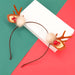 Wholesale christmas resin flannel antler headband JDC-HD-JL053 Headband 氿乐 Brown antlers Wholesale Jewelry JoyasDeChina Joyas De China