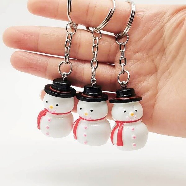 Wholesale Christmas resin keychains JDC-KC-YY140 Keychains 围颂 Wholesale Jewelry JoyasDeChina Joyas De China
