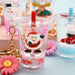 Wholesale Christmas Santa Claus Milk Tea Cup Acrylic Keychain JDC-KC-WS025 Keychains 围颂 Wholesale Jewelry JoyasDeChina Joyas De China