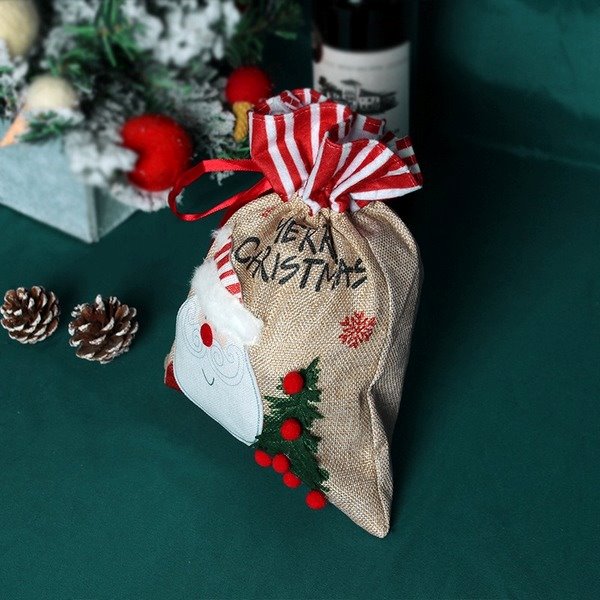 Wholesale Christmas Santa Claus Non Woven Fabric Binding Gift Bag JDC-HB-GL003 Handbags 港恋 Wholesale Jewelry JoyasDeChina Joyas De China