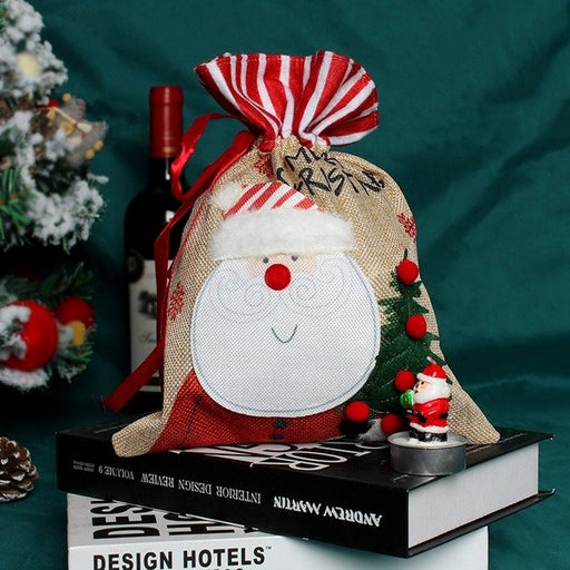 Wholesale Christmas Santa Claus Non Woven Fabric Binding Gift Bag JDC-HB-GL003 Handbags 港恋 Wholesale Jewelry JoyasDeChina Joyas De China