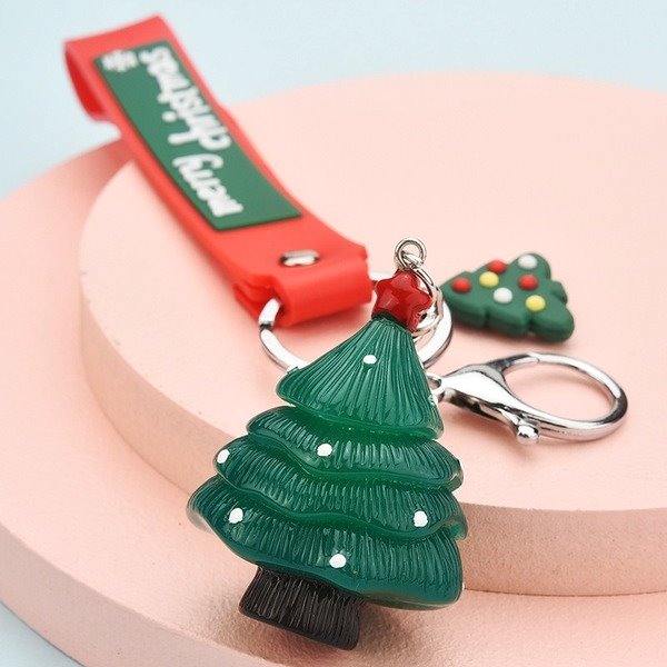 Wholesale Christmas Santa Resin Keychain JDC-KC-WS021 Keychains 围颂 Wholesale Jewelry JoyasDeChina Joyas De China