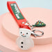 Wholesale Christmas Santa Resin Keychain JDC-KC-WS021 Keychains 围颂 White snowman OPP bag Wholesale Jewelry JoyasDeChina Joyas De China