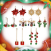 Wholesale Christmas Snowflake Ribbon Alloy Earrings JDC-ES-GSD305 Earrings JoyasDeChina Wholesale Jewelry JoyasDeChina Joyas De China