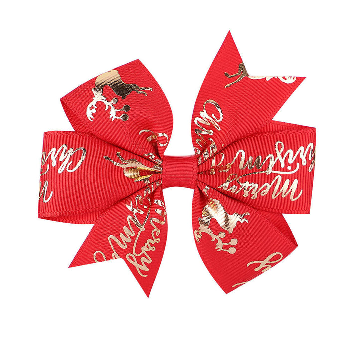 Wholesale Christmas Snowman bow Hair Clips JDC-HC-YL050 Hair Clips 捇豐 D Wholesale Jewelry JoyasDeChina Joyas De China