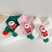 Wholesale Christmas Snowman white plush children scarf JDC-SC-LH008 scarf 旅禾 Wholesale Jewelry JoyasDeChina Joyas De China
