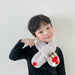 Wholesale Christmas solid Plush children scarf JDC-SC-LH005 scarf 旅禾 grey Wholesale Jewelry JoyasDeChina Joyas De China