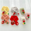 Wholesale Christmas solid Plush children scarf JDC-SC-LH005 scarf 旅禾 red Wholesale Jewelry JoyasDeChina Joyas De China
