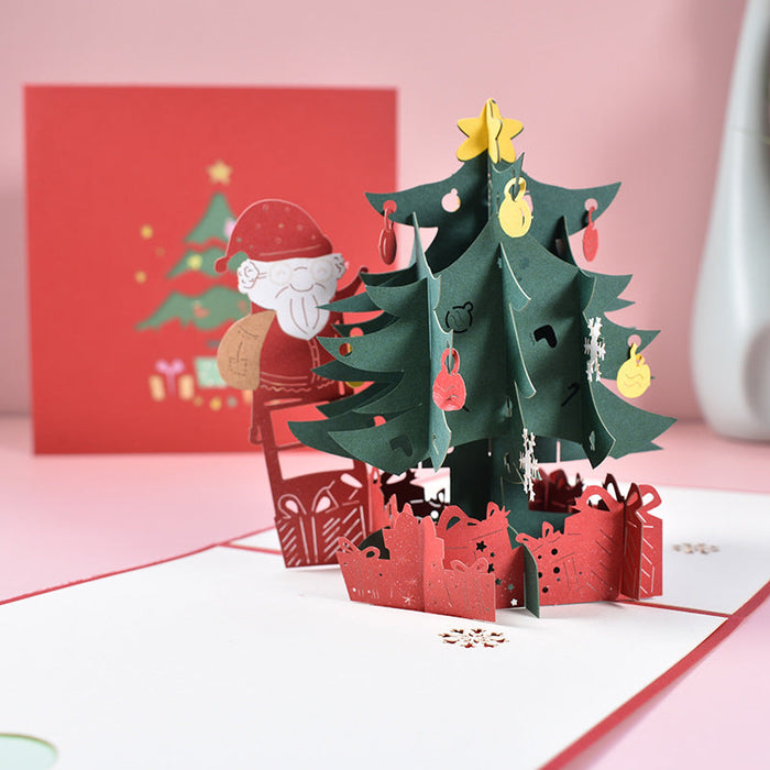 Wholesale Christmas special paper three-dimensional greeting cards MOQ≥2 JDC-GC-QW004 Greeting Card 奇蚁文化 A minimum 2 pieces for wholesale Wholesale Jewelry JoyasDeChina Joyas De China