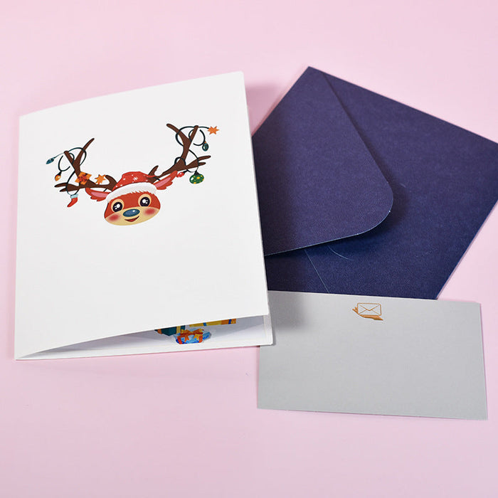 Wholesale Christmas special paper three-dimensional greeting cards MOQ≥2 JDC-GC-QW007 Greeting Card 奇蚁文化 Wholesale Jewelry JoyasDeChina Joyas De China