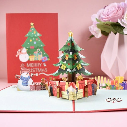 Wholesale Christmas special paper three-dimensional greeting cards MOQ≥2 JDC-GC-QW013 Greeting Card 奇蚁文化 Wholesale Jewelry JoyasDeChina Joyas De China