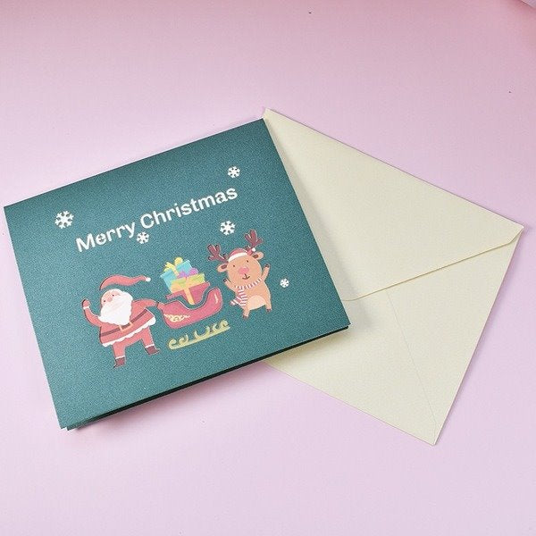 Wholesale Christmas special paper three-dimensional greeting cards MOQ≥2 JDC-GC-QW014 Greeting Card 奇蚁文化 Wholesale Jewelry JoyasDeChina Joyas De China