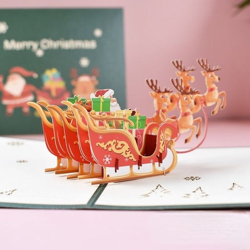 Wholesale Christmas special paper three-dimensional greeting cards MOQ≥2 JDC-GC-QW014 Greeting Card 奇蚁文化 Wholesale Jewelry JoyasDeChina Joyas De China