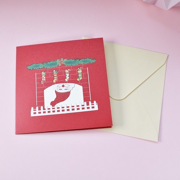 Wholesale Christmas Three-dimensional Special Paper Greeting Card MOQ≥2 JDC-GC-QW017 Greeting Card 奇蚁文化 Wholesale Jewelry JoyasDeChina Joyas De China