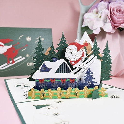 Wholesale Christmas three-dimensional special paper greeting cards MOQ≥2 JDC-GC-QW010 Greeting Card 奇蚁文化 Wholesale Jewelry JoyasDeChina Joyas De China