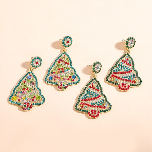 Wholesale Christmas Tree Alloy Earrings JDC-ES-JQ179 Earrings JoyasDeChina Wholesale Jewelry JoyasDeChina Joyas De China