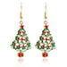 Wholesale Christmas Tree Pendant Alloy Earrings JDC-ES-GSKQ020 Earrings JoyasDeChina KC gold-color Wholesale Jewelry JoyasDeChina Joyas De China
