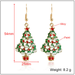 Wholesale Christmas Tree Pendant Earrings JDC-ES-KQ094 Earrings JoyasDeChina Wholesale Jewelry JoyasDeChina Joyas De China