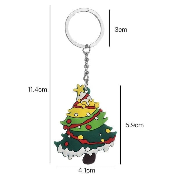 Wholesale Christmas Tree PVC Soft Rubber Keychain JDC-KC-WS022 Keychains 围颂 Wholesale Jewelry JoyasDeChina Joyas De China