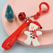 Wholesale Christmas Tree PVC Soft Rubber Keychain JDC-KC-WS022 Keychains 围颂 Scarf snowman OPP bag Wholesale Jewelry JoyasDeChina Joyas De China