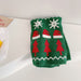 Wholesale Christmas tree snowflake wool children scarf JDC-SC-LH012 scarf 旅禾 GREEN RED Wholesale Jewelry JoyasDeChina Joyas De China