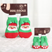 Wholesale Christmas warm polyester stretch shoes pet clothes JDC-PC-WW001 Pet Clothes JoyasDeChina Green socks*two pairs S Wholesale Jewelry JoyasDeChina Joyas De China