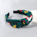 Wholesale christmas wide brim knotted fabric santa headband JDC-HD-JL031 Headband JoyasDeChina green Wholesale Jewelry JoyasDeChina Joyas De China