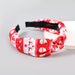 Wholesale christmas wide brim knotted fabric santa headband JDC-HD-JL031 Headband JoyasDeChina red Wholesale Jewelry JoyasDeChina Joyas De China