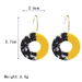Bulk Jewelry Wholesale circle acrylic hollow ear ring  JDC-NE-b177 Wholesale factory from China YIWU China