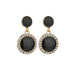 Bulk Jewelry Wholesale circle black circle Earrings JDC-ES-bq064 Wholesale factory from China YIWU China